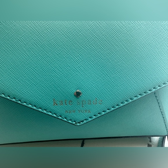 “Breakfast at Tiffany” Blue Kate Spade Envelope Crossbody - Picture 2 of 8